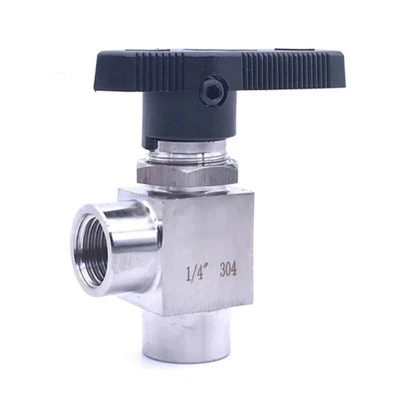 Valve à billes d'angle en acier inoxydable